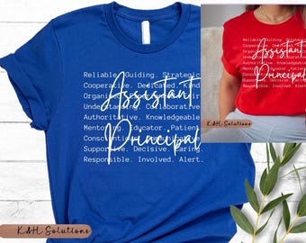 Assistant Principal Shirt, AP School Leader Traits Tee, Educational Leadership Shirt, Admin Gift, Assistant Principal Appreciation Shirt