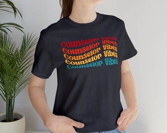 Regalo del consejero escolar, apreciación del consejero, camiseta del consejero, camiseta del consejero escolar, ropa del equipo de consejería, salud mental, camiseta escolar
