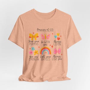 Faith-Inspired Tee, Inspirational Quote T-Shirt, Butterfly Art Shirt, Christian Gift, Everyday Wear, Uplifting Apparel image 3