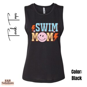 Happy Swim Mom, Swim Team, Swimmer Shirt for mom, Swim shirt, Swim Mom Squad, Swim Mom, Black Proud Swim Mom,  Summer Shirts, Swim Mom Shirt