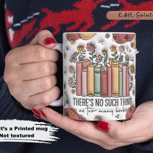 Mug amateur de livres : design d'étagère, tasse à café du lecteur (11 oz)