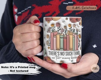 Book Lover Mug: Bookshelf Design, Reader's Coffee Mug (11oz)