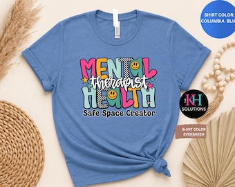 Mental Health Therapist Shirt, Safe Space Creator Tee, Counselor Gift, Therapy Shirt, Social Worker Tee