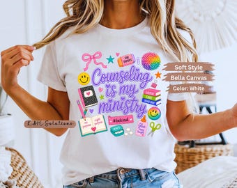Counseling Is My Ministry Shirt, Christian Counselor Gift, School Counselor Tee, Faith Based Counselor Shirt