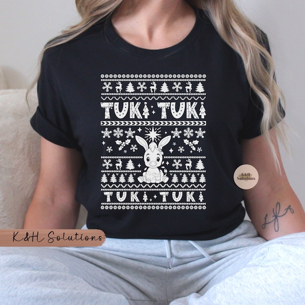 Burrito Sabanero tee, Spanish Ugly Christmas Sweater, Tuki Tuki Shirt, White, Feliz Navidad, Christmas Family Shirt, School Crew, Bilingual