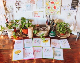 Cartão de felicitações personalizável com a mensagem de sua escolha, personalizado para festa de aniversário, batismo, casamento ou qualquer outra ocasião
