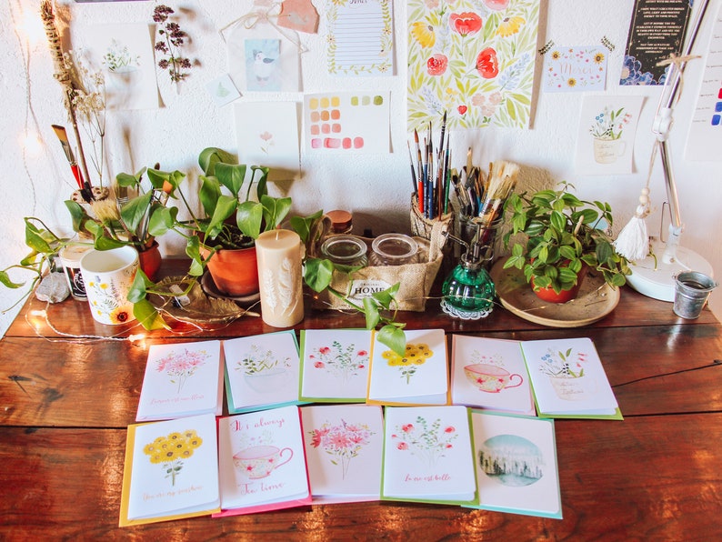 Cartão de felicitações personalizável com a mensagem de sua escolha, personalizado para festa de aniversário, batismo, casamento ou qualquer outra ocasião imagem 1