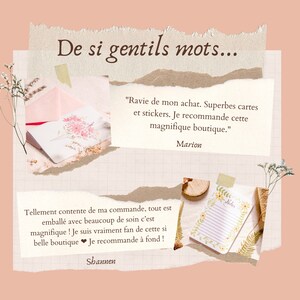 Carte d'anniversaire fleurie aquarelle | Carte cadeau "Joyeux Anniversaire" | Illustration de petites fleurs | Fait-main en France image 7