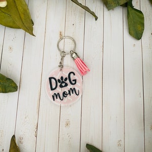 dog mom key chain