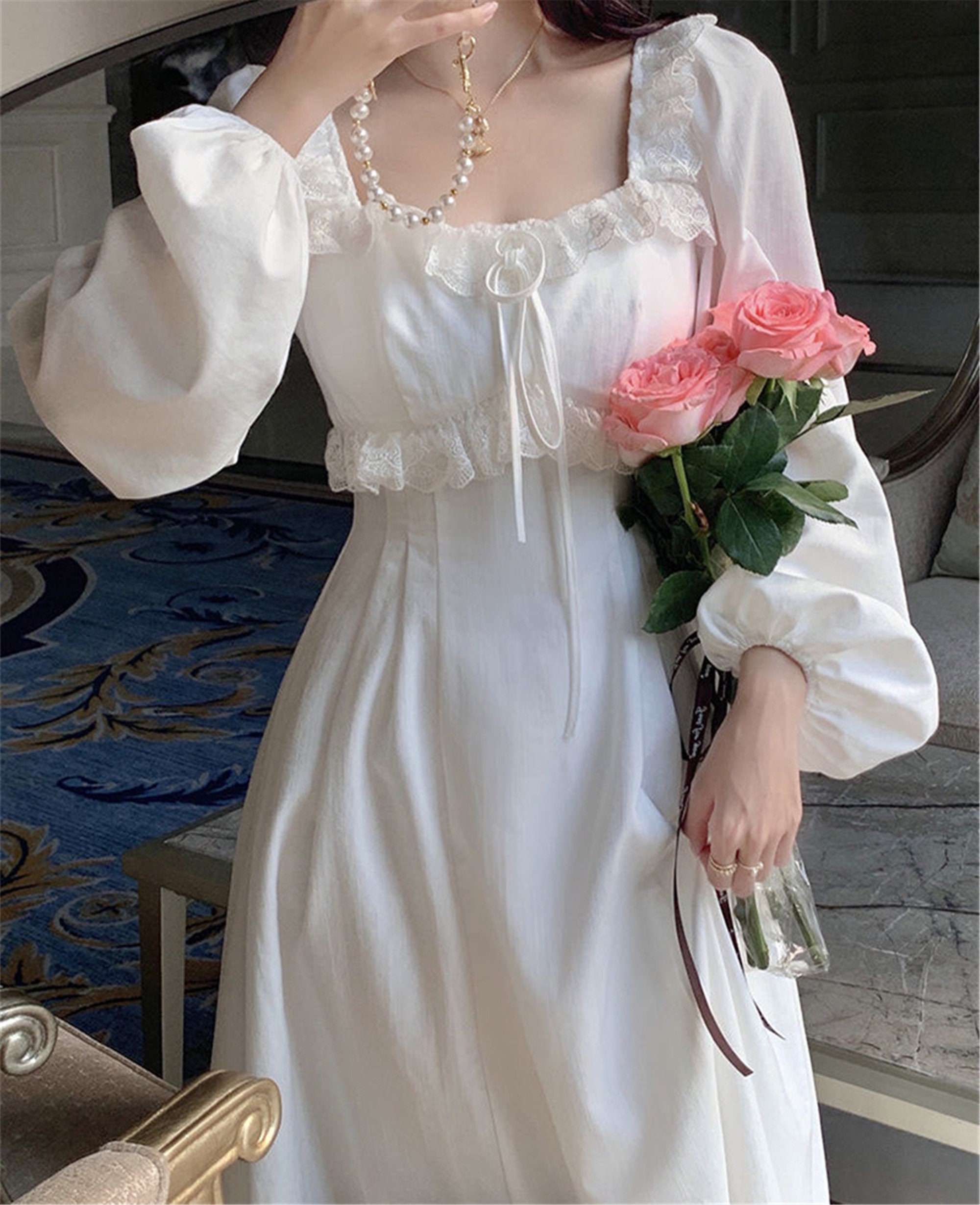 Elegant Vintage French Midi Dressfirst Love Fairy - Etsy