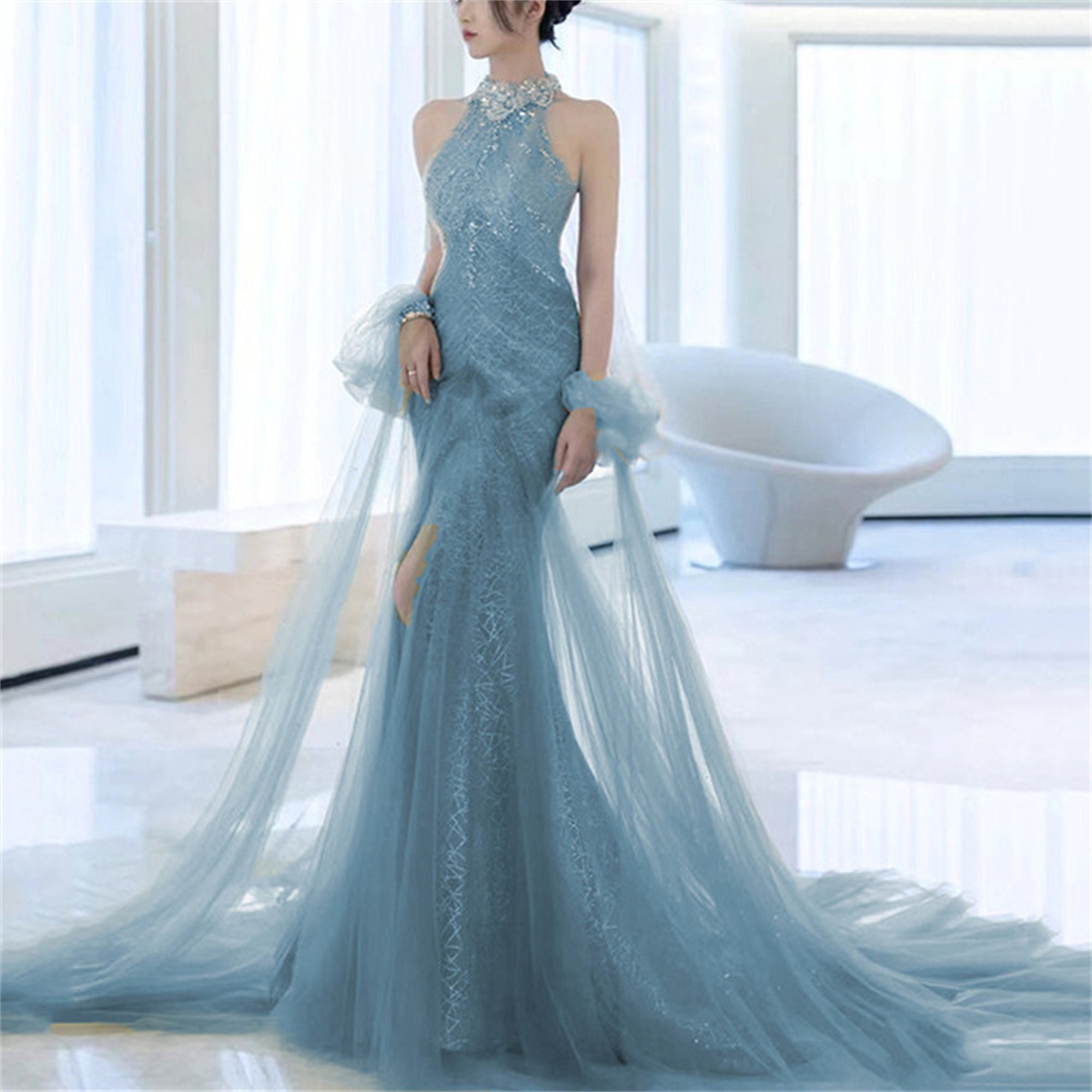 Pastel Elegant Dress Etsy