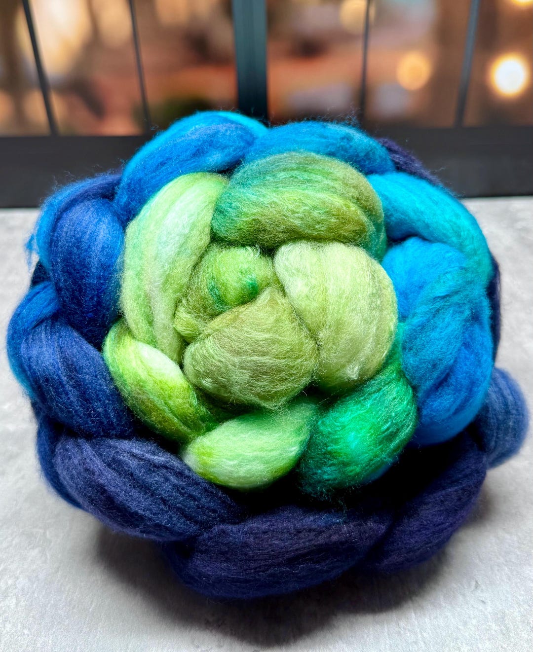 Lady of the Ocean - Wool for Spinning & Felting, Wool Roving, Hand Dyed ...