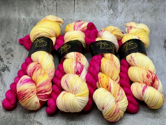 Hand dyed sock yarn etsy sale