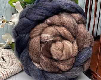 Jamie’s Kilt - Rambouillet Fiber for Spinning, Finer for Felting, Hand Dyed Roving