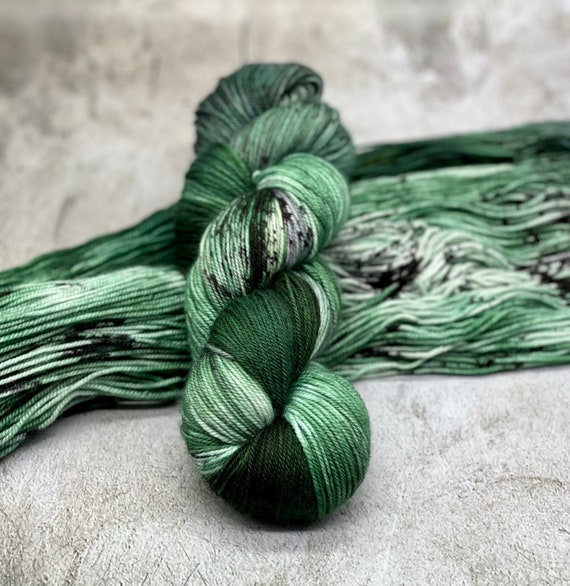 Aquarius -  MCN, Merino, Cashmere, Nylon, Fingering Sock Yarn, Teal Sock Colors, MCN Sock Yarn, Sweater Quantities Available