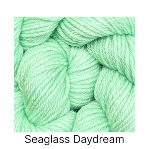 Seaglass Daydream - Solid, Semi Solid, Tonal Merino Yarn, Indie Dyer, Hand Dyed, Fingering, Sock, Worsted, Aran, DK, Bulky, Merino/Nylon