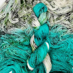 Lady of Winter - Fingering, DK, Worsted, Bulky Yarn, Superwash, Hand Painted, GOT Yarn, Teal Sock Yarn, Sweater Quantities, Indie Dyed