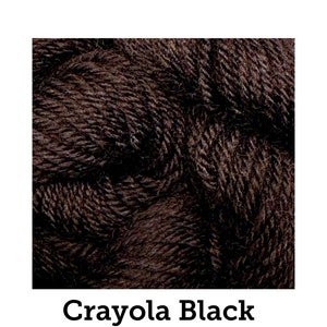 Black - Solid, Semi Solid Yarn, Tonal, Indie Dyer, Hand Dyed Fingering, Sock, Hand Painted, MCS, MCN, Merino/Nylon, Worsted, Aran