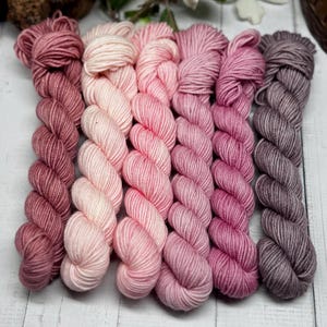 So This is Love - 50g Skeins Set, Doodle Sock Yarn, Fingering, Worsted, Monster Sock, Scrappy Socks, Colorwork, SW Merino/Nylon, Knitting