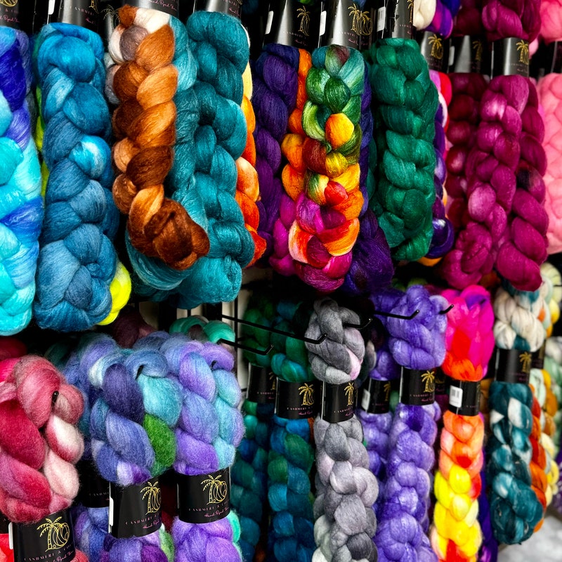Hand Dyed Roving Blue - Etsy