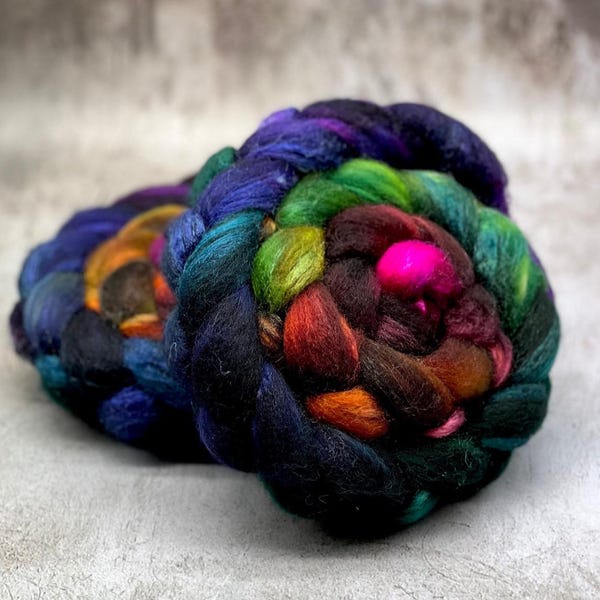 Autumn Rainbow - Wool for Spinning Felting, Wool Roving, Hand Dyed Wool, Merino, Corriedale, Polwarth, BFL/Silk, Merino/Bamboo, Shaniko