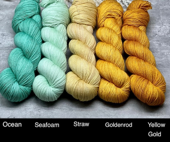 Semi Solid Skeins - MCN Merino/Cashmere/Nylon, Hand Dyed, Sock Yarn, Superwash, Hand Painted, Stranded Colorwork Knitting, Faire Isle Yarn