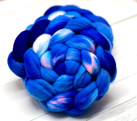Supernova - Merino Wool Roving, Hand Dyed Merino Top, Wool for Spinning, Tour de Fleece, Hand Dyed Wool, Non-Superwash