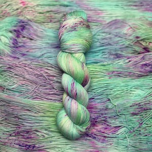 Tideglass - Indie Dyer, Hand Dyed, Fingering Sock Yarn, Hand Painted, Neon Yarn, MCS, MCN, Merino/Nylon, Worsted, Aran, DK, Bulky