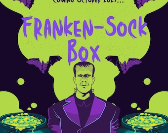 Pre-Order -  2026 Halloween Monster Sock Box, Knitting Subscription Box, Mini Skein Theme Box, Holiday Gifts, Gifts for Knitters