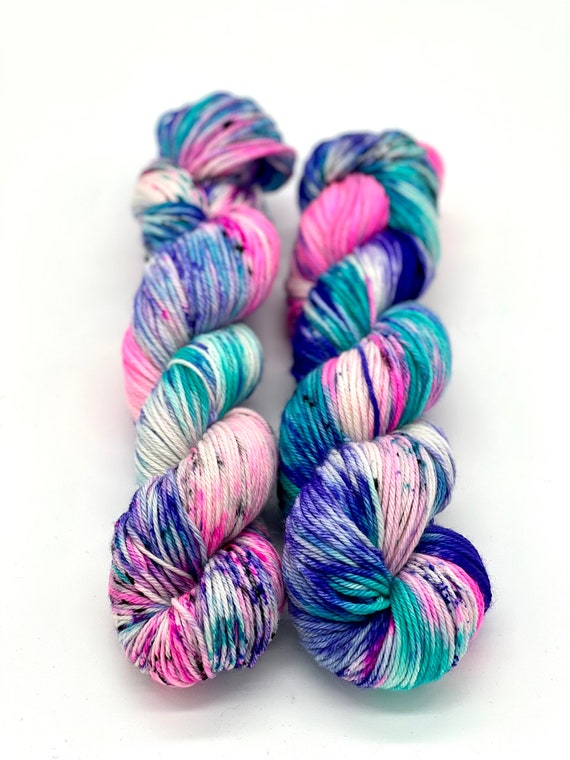 Kayla’s Dream - Kids Capsule Collection - Hot Pink, Teal, Neon Purple, Black, Fingering, DK, Worsted, Bulky Weight, Indie Dyed, Hand Dyed