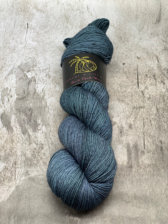 Solid/Semi Solid Merino Wool Skeins, Tonal Yarn, Hand Dyed Yarn, Hand Dyed Merino Wool, Indie Dyed Yarn, Gifts for Her,  Blue Yarn