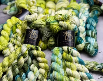Butterfly Fly Away - Ready to Ship! Mini Fade Set, Merino/Nylon Sock Mini Skeins, Fingering, Monster Sock, Scrappy Socks, Gift for Knitters