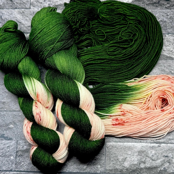 Eloise: vingergewicht, DK, kamgaren, aran, toegewezen pooling, handgeverfd merinonylongaren, superwash-garen, handgeschilderd, geplande pooling
