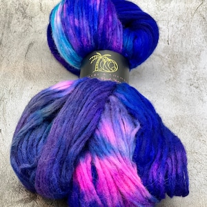 Jasmine - Baby Alpaca, Wool/Nylon Single Ply Bulky Weight Yarn, Hand Dyed Yarn, Indie Dyed Yarn, Chunky Weight Yarn, Non-Superwash