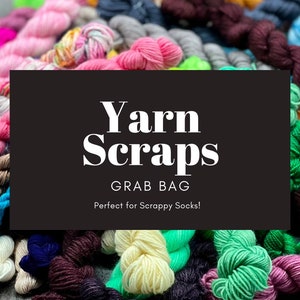 Scrappy Socks Grab Bag - Mini and micro skeins of yarn, hand dyed sock yarn, indie dyed yarn, mini skeins, micro skeins, 4-ply sock yarn