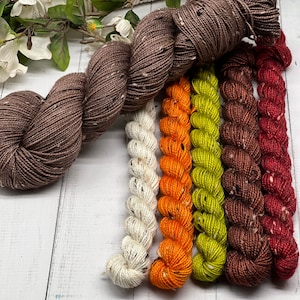 Chicken Socks for the Soul - Tweed Sock Yarn, Donegal Sock Yarn, Indie Dyed Yarn, Hand Dyed Yarn, Superwash Merino Wool Yarn