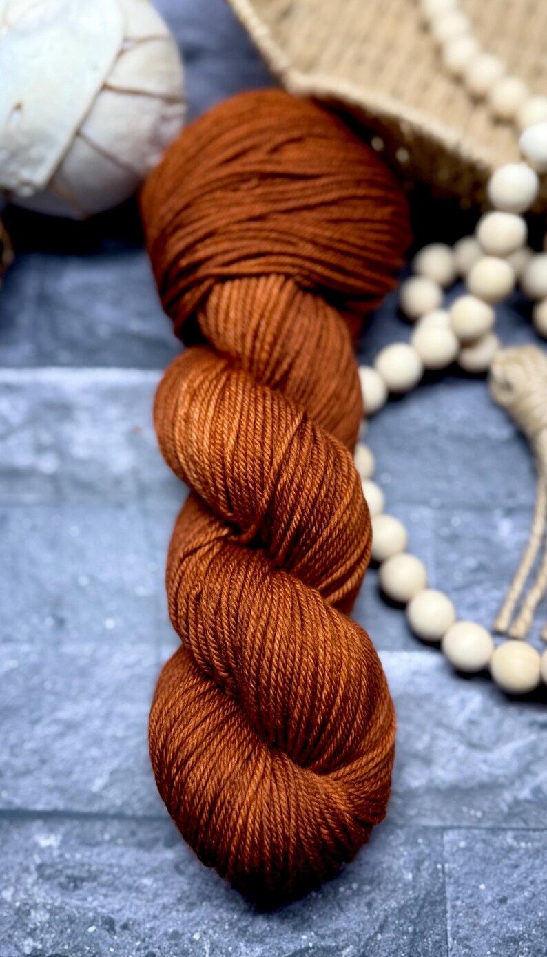 Copper Penny - Solid/semi Solid Merino Wool Skeins, Tonal Yarn, Hand ...