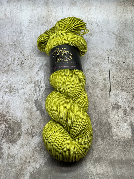 Solid/Semi Solid Merino Wool Skeins, Tonal Yarn, Hand Dyed Yarn, Hand Dyed Merino Wool, Indie Dyed Yarn, Gifts for Her,  Green Yarn