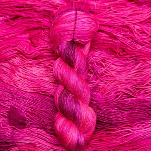 Electric Peony - Indie Dyer, Hand Dyed, Fingering Sock Yarn, Hand Painted, Summer Yarn, MCS, MCN, Merino/Nylon, Worsted, Aran, DK, Bulky