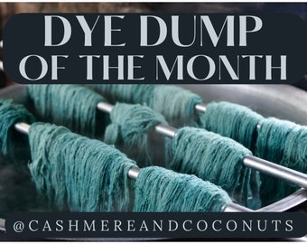 Dye Dump of the Month - Mystery Yarn, Hand Dyed Yarn, Make it on Instagram, Make a Reel, Make it on TikTok, Gifts for Her, Knitters
