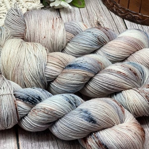 Pebbles on the Beach -Tan, Brown, Grey, Black, Fingering, Sock, DK, Sock, Aran, Worsted, Bulky Weights, Hand Dyes, Indie Dyed, Merino Wool