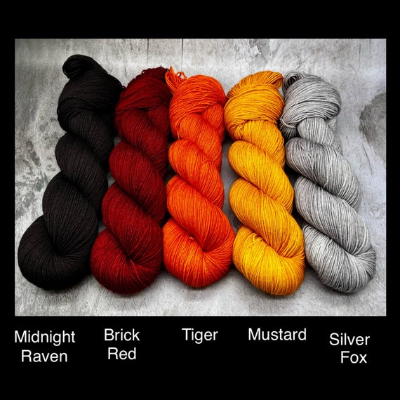 Semi Solid Skeins - MCN Merino/Cashmere/Nylon, Hand Dyed, Sock Yarn, Superwash, Hand Painted, Stranded Colorwork Knitting, Faire Isle Yarn
