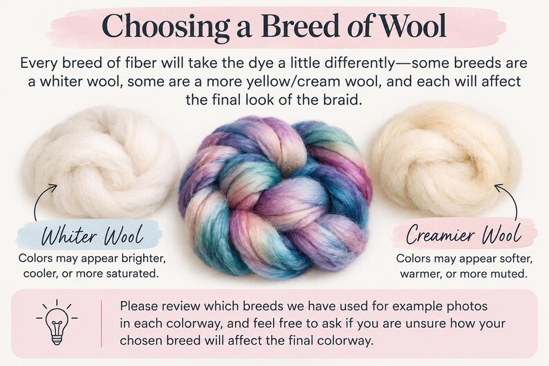 three skeins of different colors of yarn