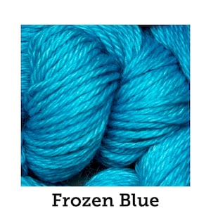 Frozen Blue - Solid, Semi Solid Yarn, Tonal, Indie Dyer, Hand Dyed Fingering, Sock, Hand Painted, MCS, MCN, Merino/Nylon, Worsted, Aran
