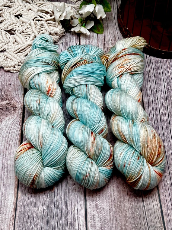 First Sign of Fall - MCN Merino/Cashmere/Nylon, Fall, Autumn Yarn, Hand Dyed, Fingering Sock Yarn, Hand Painted, Harvest Color Yarn