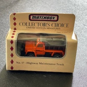 Collectors Choice Limited Edition Miniatures No. 17 - Highway Maintenance Truck