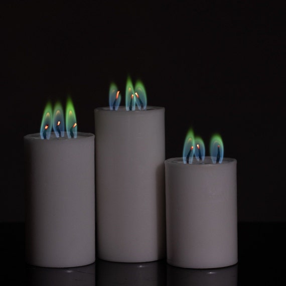 Set de 4 bougies LED Candle, télécommande, blanc