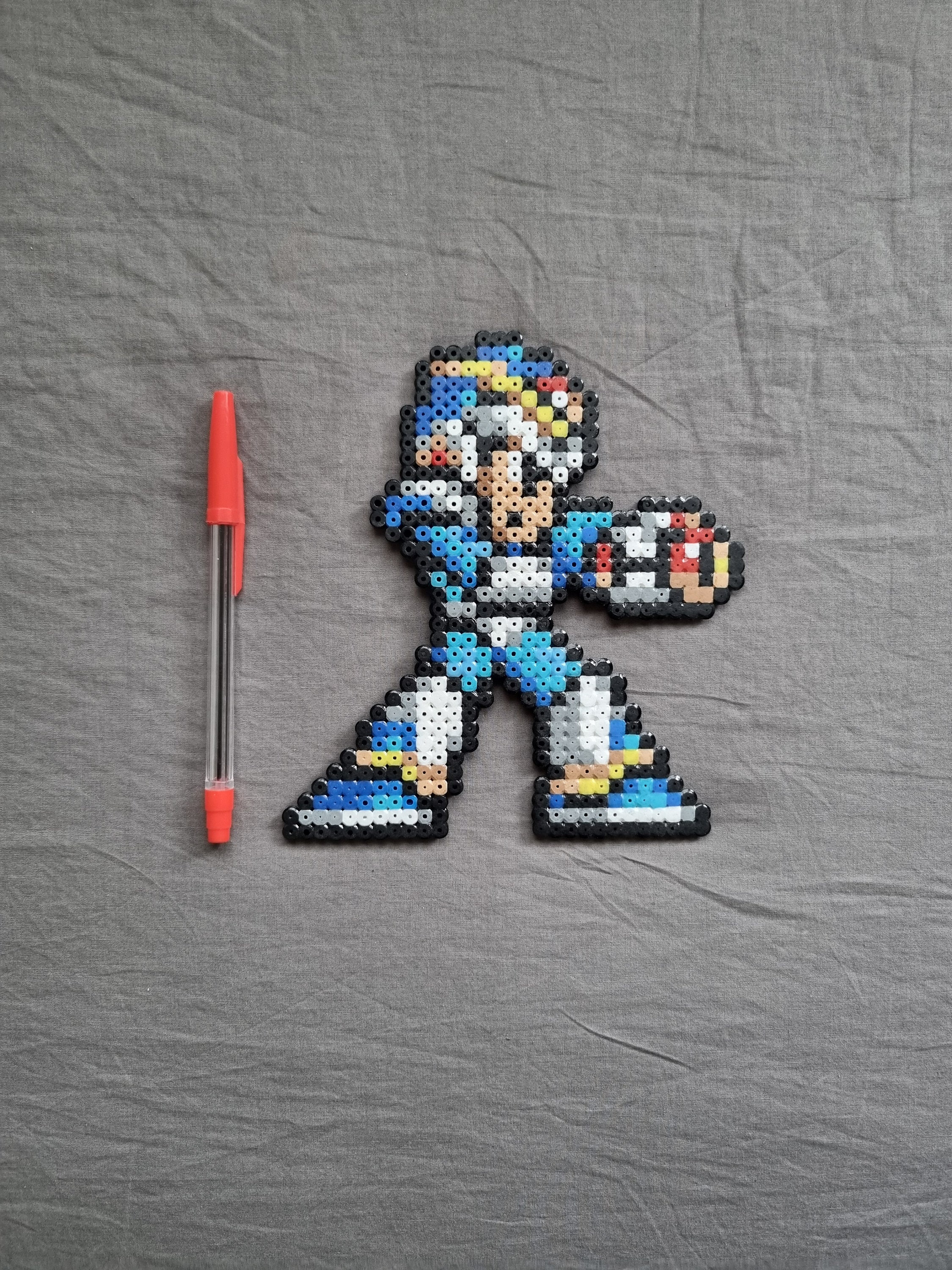 Mega Man X Armor Made With Perler Beads - Etsy
