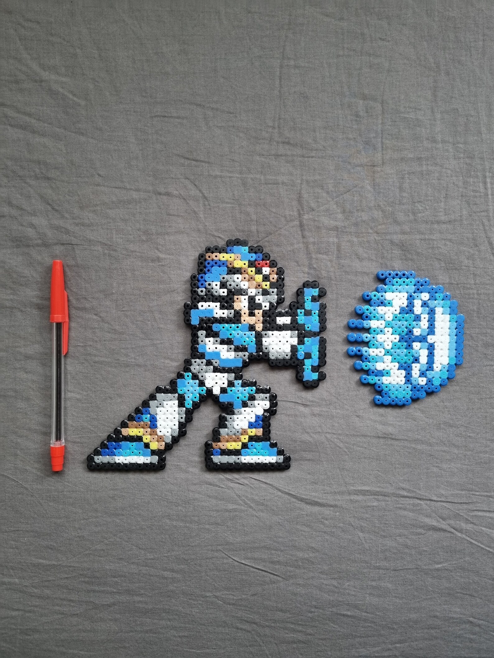 Mega Man X Armor Made With Perler Beads - Etsy