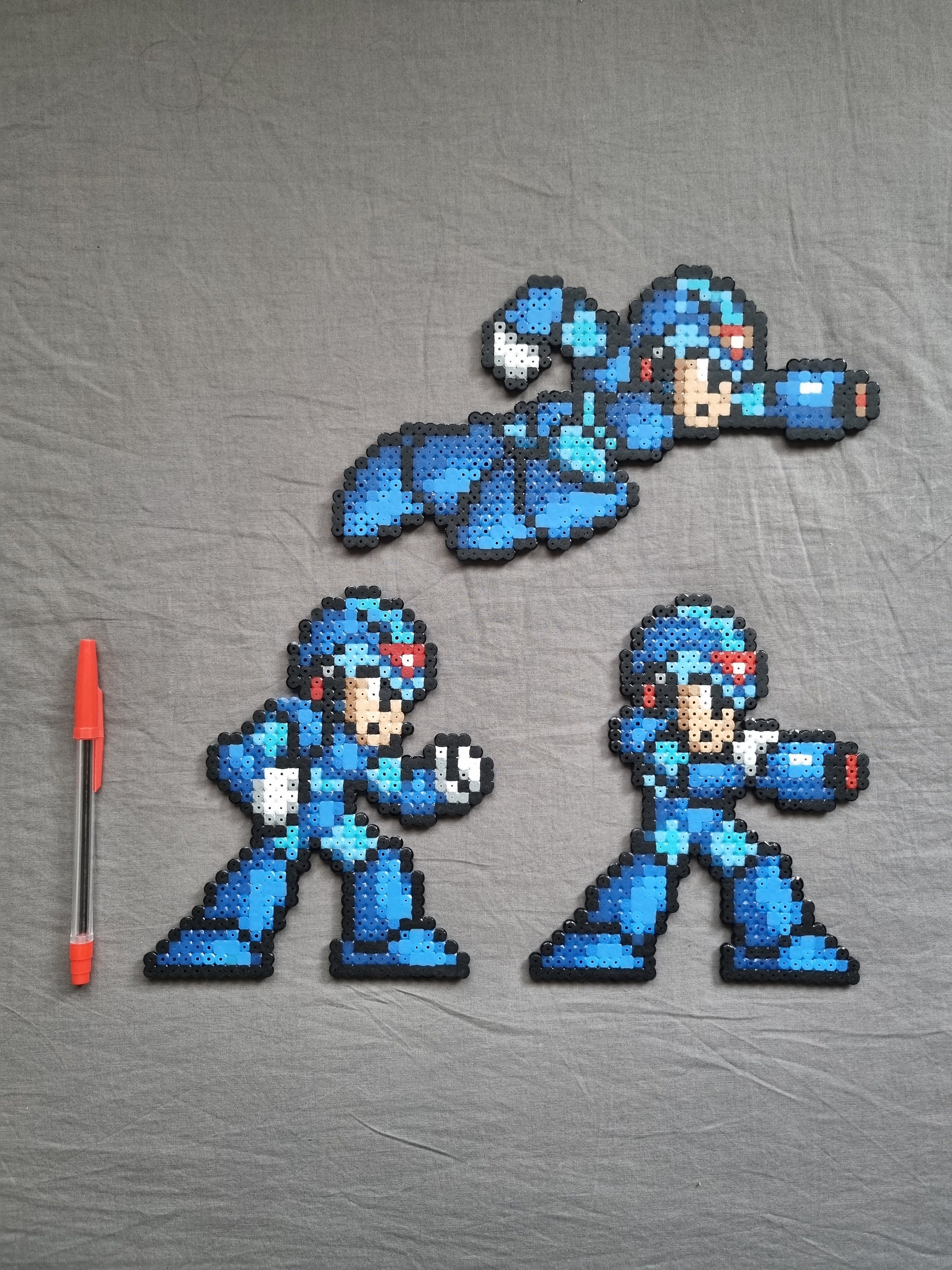 Mega Man X Made With Perler Beads Etsy